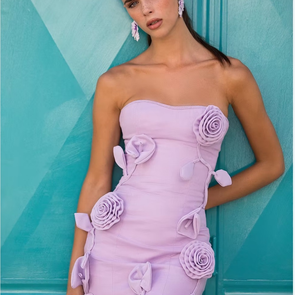 RENDOLL 
3d Floral Mini Dress SZ 4 MSRP$220